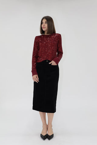 Another Love Tops - Blouse Sale Nessa Long Sleeve Sequin Top