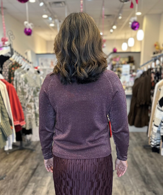 b.young Tops - Outerwear - Cardigans Final Sale Sparkle Button Down Cardigan