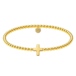bara boheme Jewelry - Bracelets Cross Connector 14K Gold-Filled Stretchy Bracelet