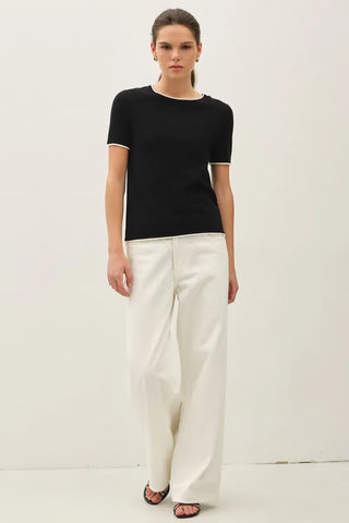 be cool Tops - Sweaters Sm Faux Layered Ultra Soft Sweater Black