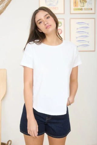 Blu Pepper Tops - T-Shirts Sm Short Sleeve Exposed Seam Detail Top