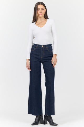 Dear John Bottoms - Pants 24 Fiona High Rise Wide Leg Jeans Anchor