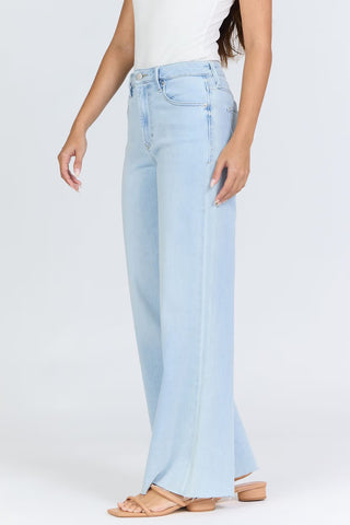 Dear John Bottoms - Pants Fiona High Rise Wide Leg Jeans Rain Drop