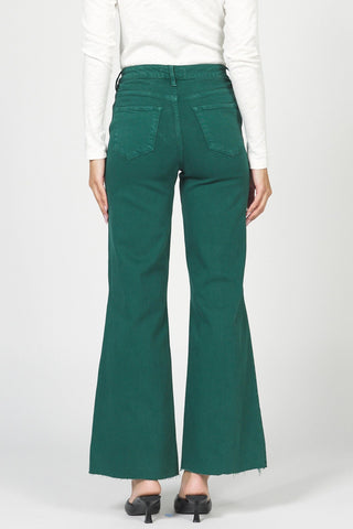 Dear John Bottoms - Pants Fiona High Rise Wide Leg Jeans Rainforest