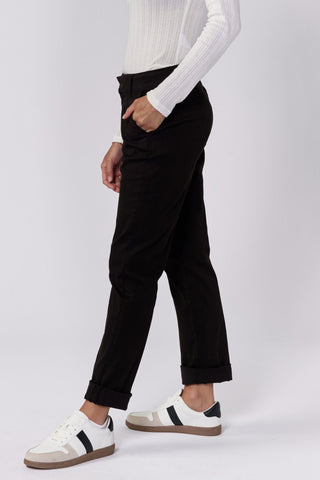 Dear John Bottoms - Pants Hampton Mid-Rise Trouser Pant Black