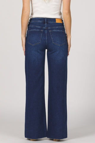 Dear John Bottoms - Pants Micah Mid-Rise Wide Leg Jeans Night