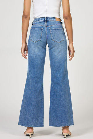 Dear John Bottoms - Pants Micah Mid-Rise Wide Leg Jeans Skagway