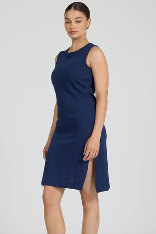 Dear John Dresses Strada Cotton Sleeveless Dress Black Iris
