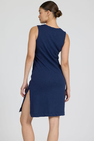 Dear John Dresses Strada Cotton Sleeveless Dress Black Iris