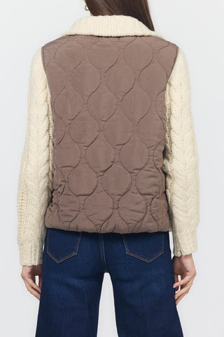 Dear John Outerwear - Jackets Petra Sweater Jacket Pigment/Cappuccino