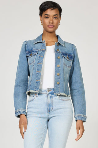 Dear John Outerwear - Jackets Sm Roselyn Denim Cut Off Jacket Vintage Flow