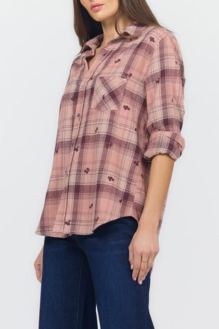 Dear John Tops - Blouse Galina Shirt Rosebury Plaid
