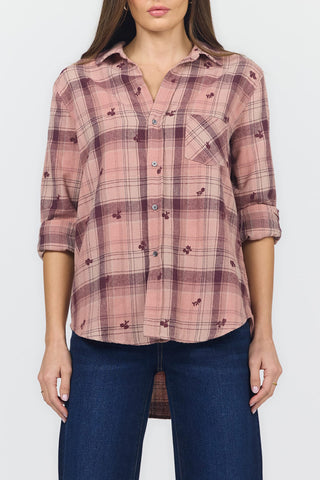 Dear John Tops - Blouse Xsm Galina Shirt Rosebury Plaid