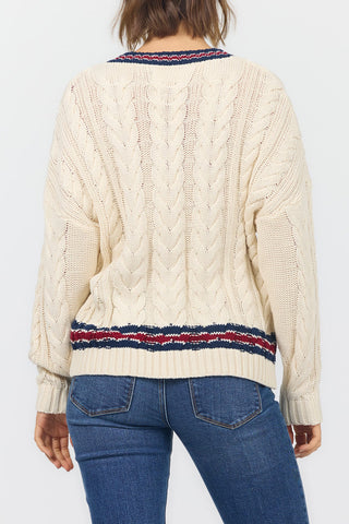 Dear John Tops - Sweaters Kairi Sweater Academy Stripes