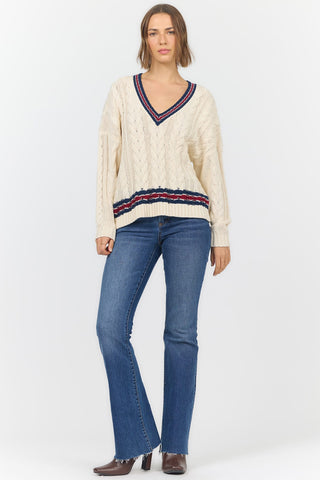 Dear John Tops - Sweaters Kairi Sweater Academy Stripes
