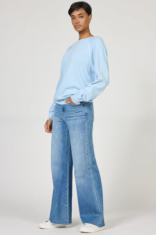 Dear John Tops - Sweaters Lilja Long Sleeve Sweater Pigment Skyway