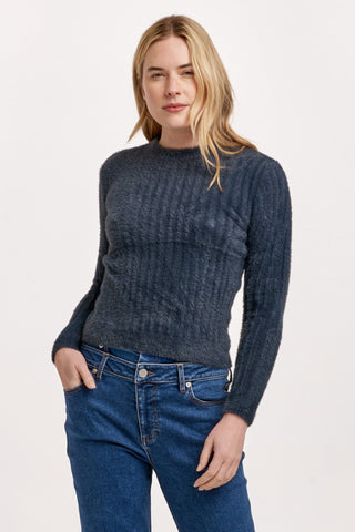 Dear John Tops - Sweaters Sm Final Sale Carrey Mid Neck Long Sleeve Sweater