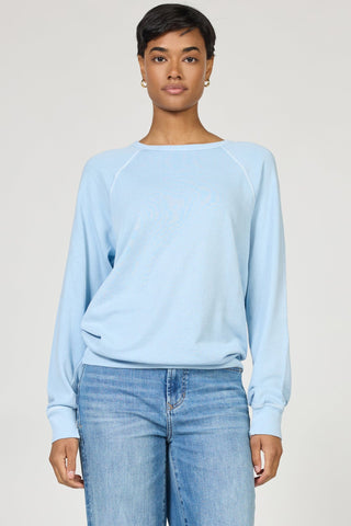 Dear John Tops - Sweaters Xsm Lilja Long Sleeve Sweater Pigment Skyway