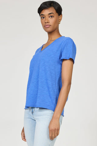 Dear John Tops - T-Shirts Vanya Short Sleeve T-Shirt Denim Blue
