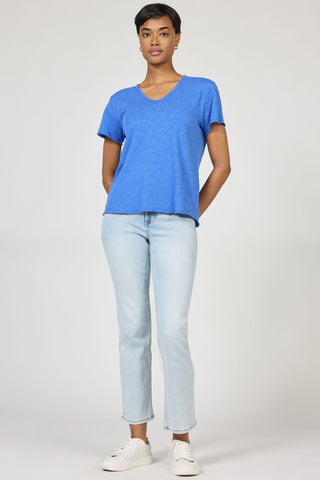 Dear John Tops - T-Shirts Vanya Short Sleeve T-Shirt Denim Blue