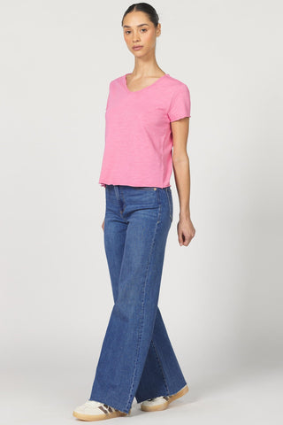 Dear John Tops - T-Shirts Vanya Short Sleeve T-Shirt Pink Lemonade