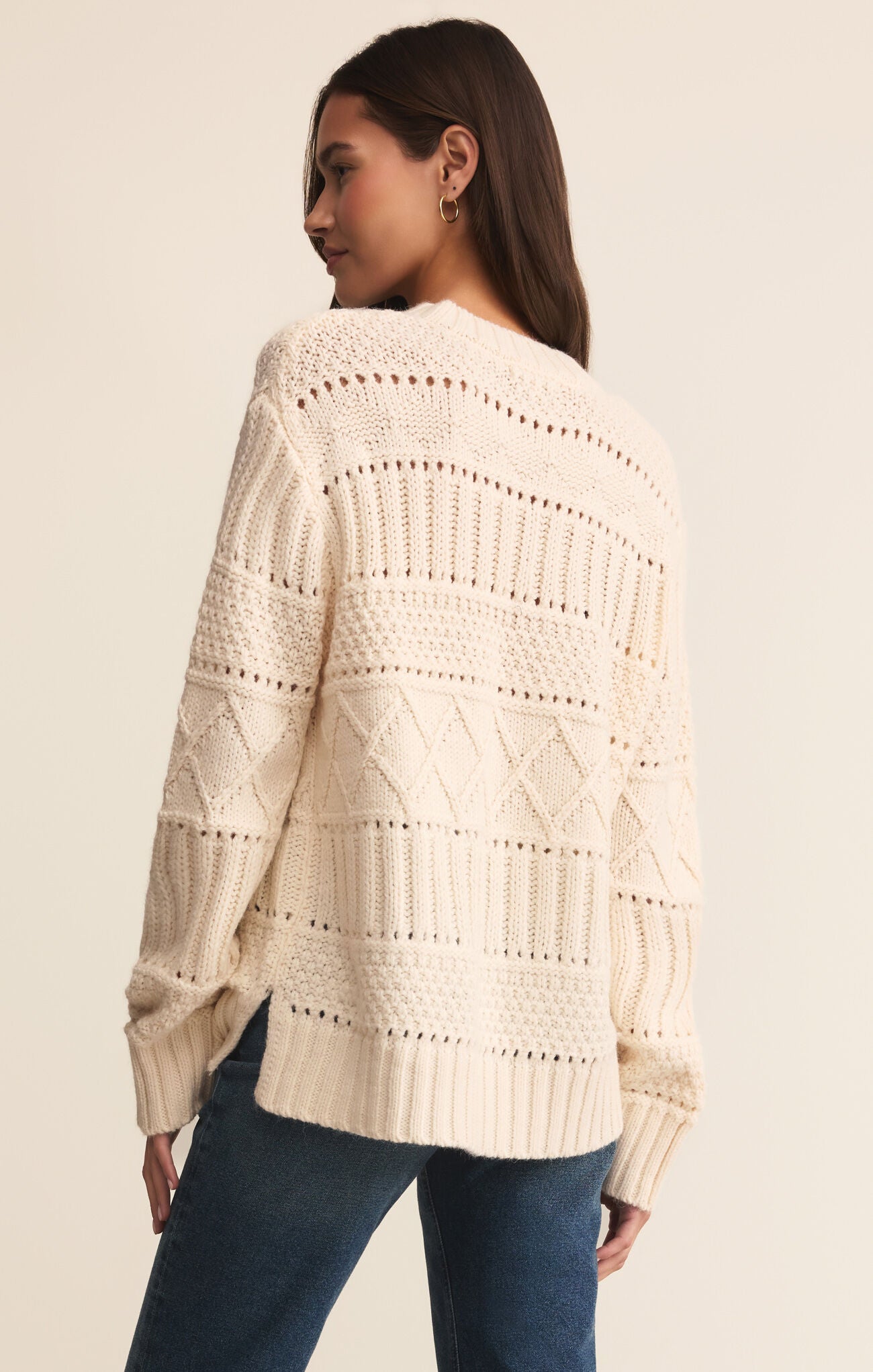 Cento Cable Sweater Warm White