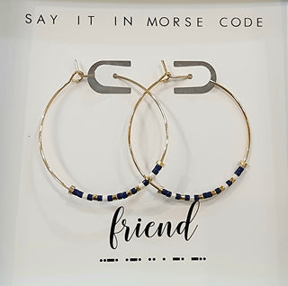 Dot & Dash Jewelry - Earrings Friend Dot & Dash Hoop Earrings