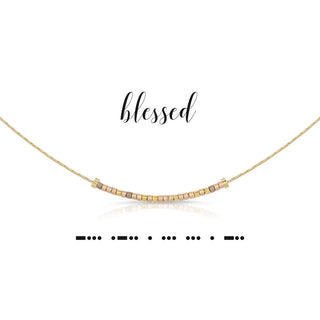 Dot & Dash Jewelry - Necklaces Blessed Neutral Dot & Dash Necklace