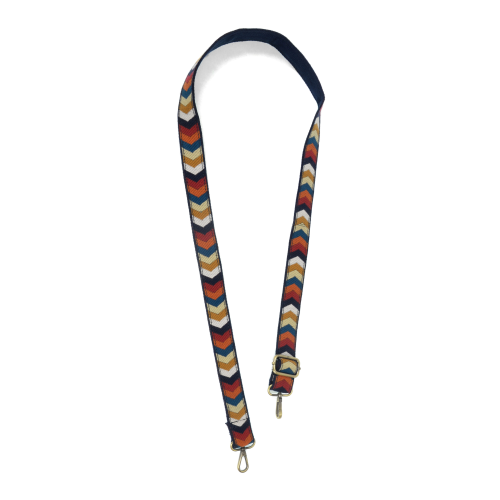 Multi Color Chevron Guitar Strap