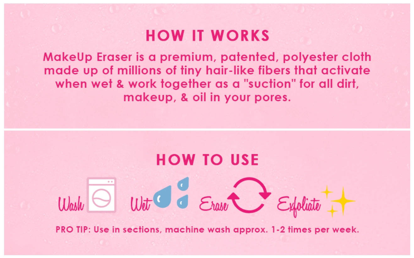 Original Pink 7-Day Set MakeUp Eraser