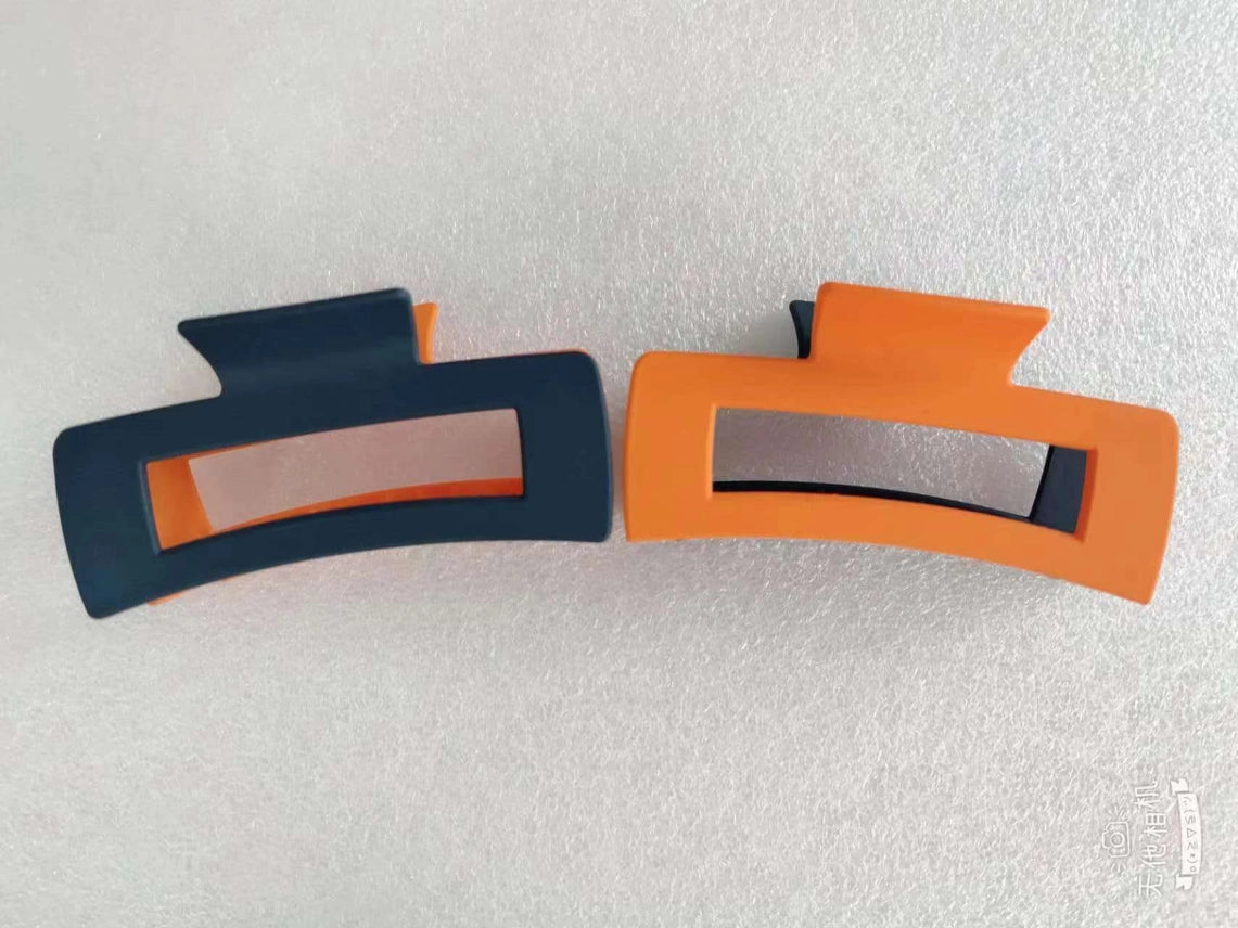 Blue/Orange Hair Clips
