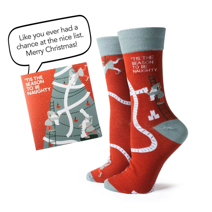 Two Left Feet Holiday Gift Card & Sock Set 6 Designs