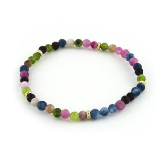 Erimish Jewelry - Bracelets 14K Gold Filled Pink Tourmaline Gemstone Bracelet 4MM
