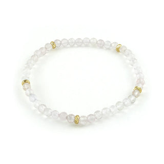 Erimish Jewelry - Bracelets 14K Gold Filled Rose Quartz Gemstone Bracelet 4MM