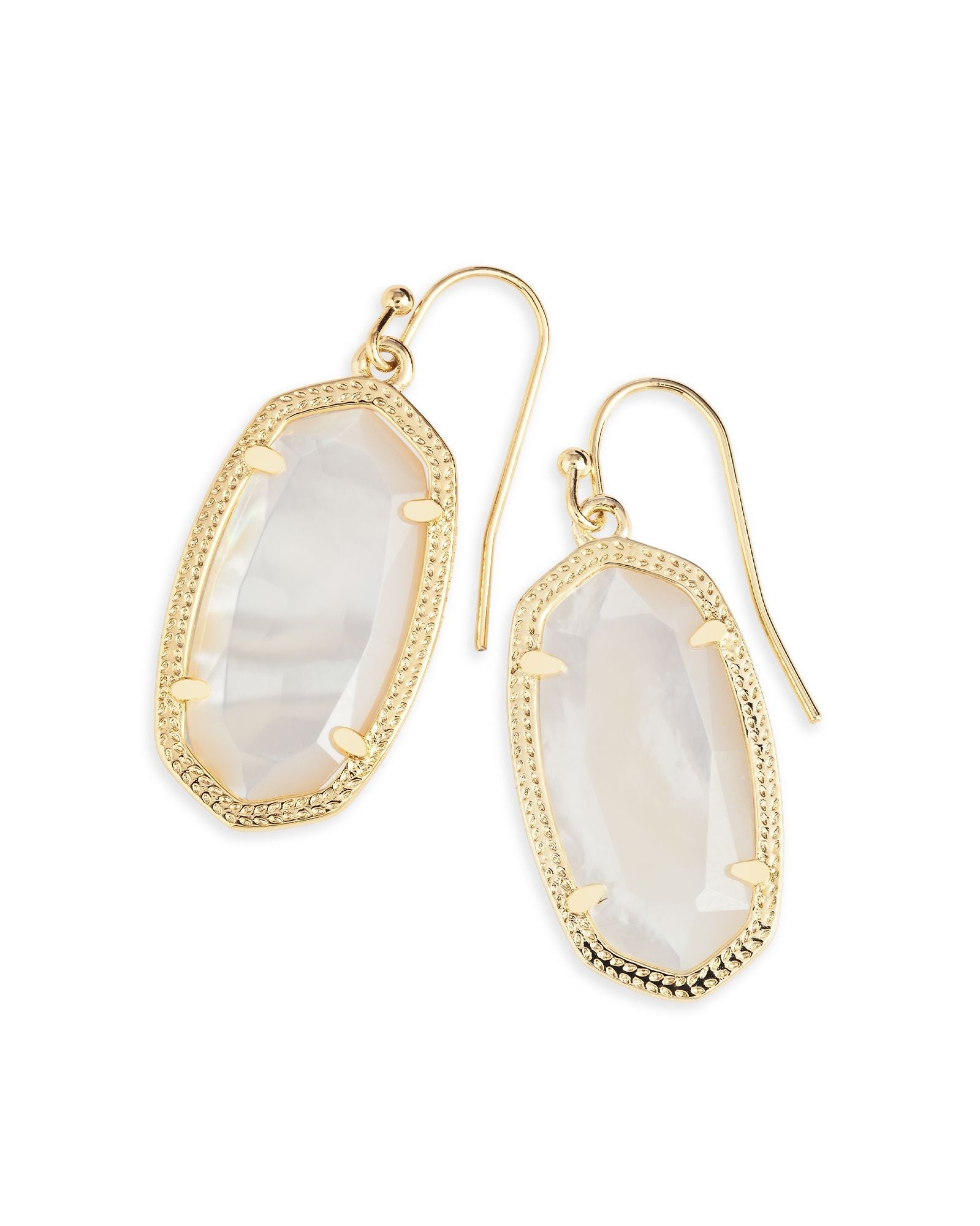 Dani Earrings - Ivory MOP Silver or Gold