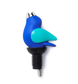 GurglePot Home - Drinkware ChirpyTop Wine Pourer Cobalt/Aqua