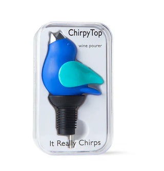 GurglePot Home - Drinkware ChirpyTop Wine Pourer Cobalt/Aqua