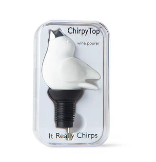 GurglePot Home - Drinkware ChirpyTop Wine Pourer White