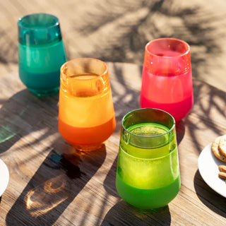Host Home - Drinkware Xlg Wine Freeze Cooling Cups Vivid Colors