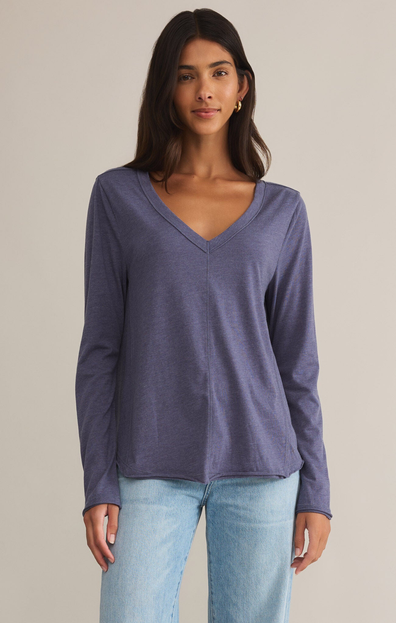 Sale Vail Long Sleeve Tee Worn Blue