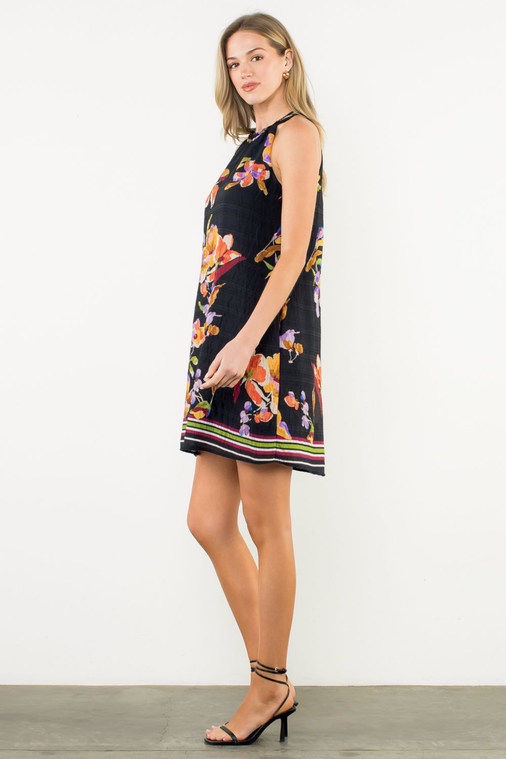 Sale Floral Halter Dress
