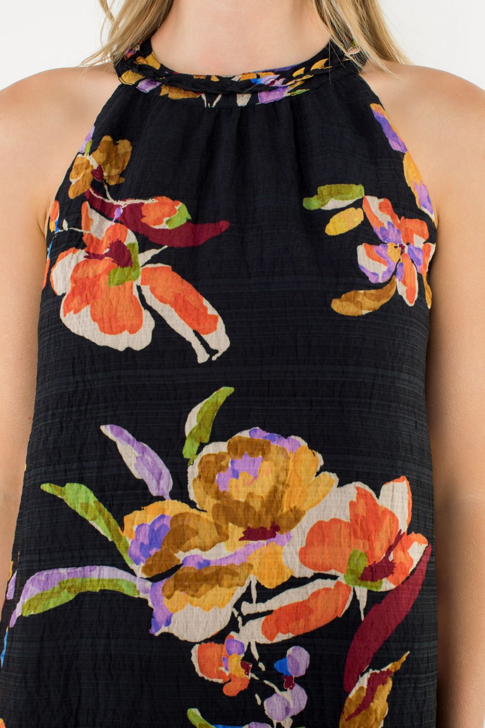 Sale Floral Halter Dress