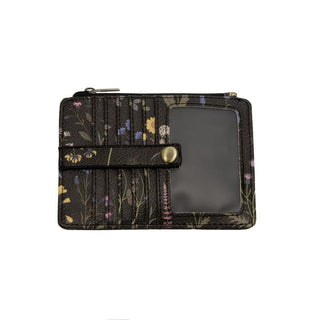 Joy Susan Accessories - Handbags Black Floral Penny Mini Travel Wallet