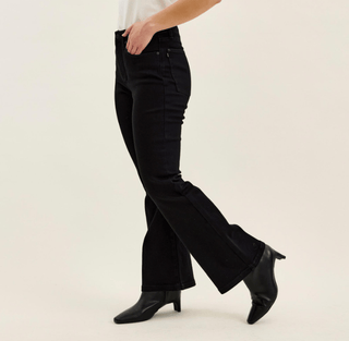 Judy Blue Bottoms - Pants 24 High-Rise Petite Tummy Control Bootcut Jeans Black