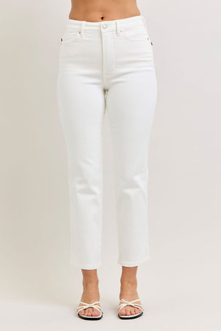 Judy Blue Bottoms - Pants 25 High-Rise Tummy Control Ankle Straight