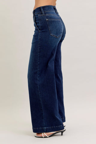 Judy Blue Bottoms - Pants High-Rise Trouser Wide Leg Jeans