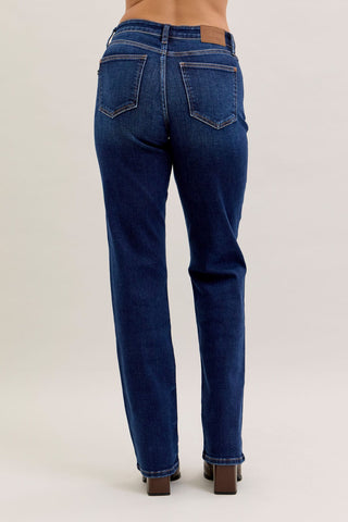 Judy Blue Bottoms - Pants Mid-Rise Straight Jeans - Long