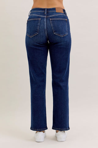 Judy Blue Bottoms - Pants Mid-Rise Straight Jeans - Short