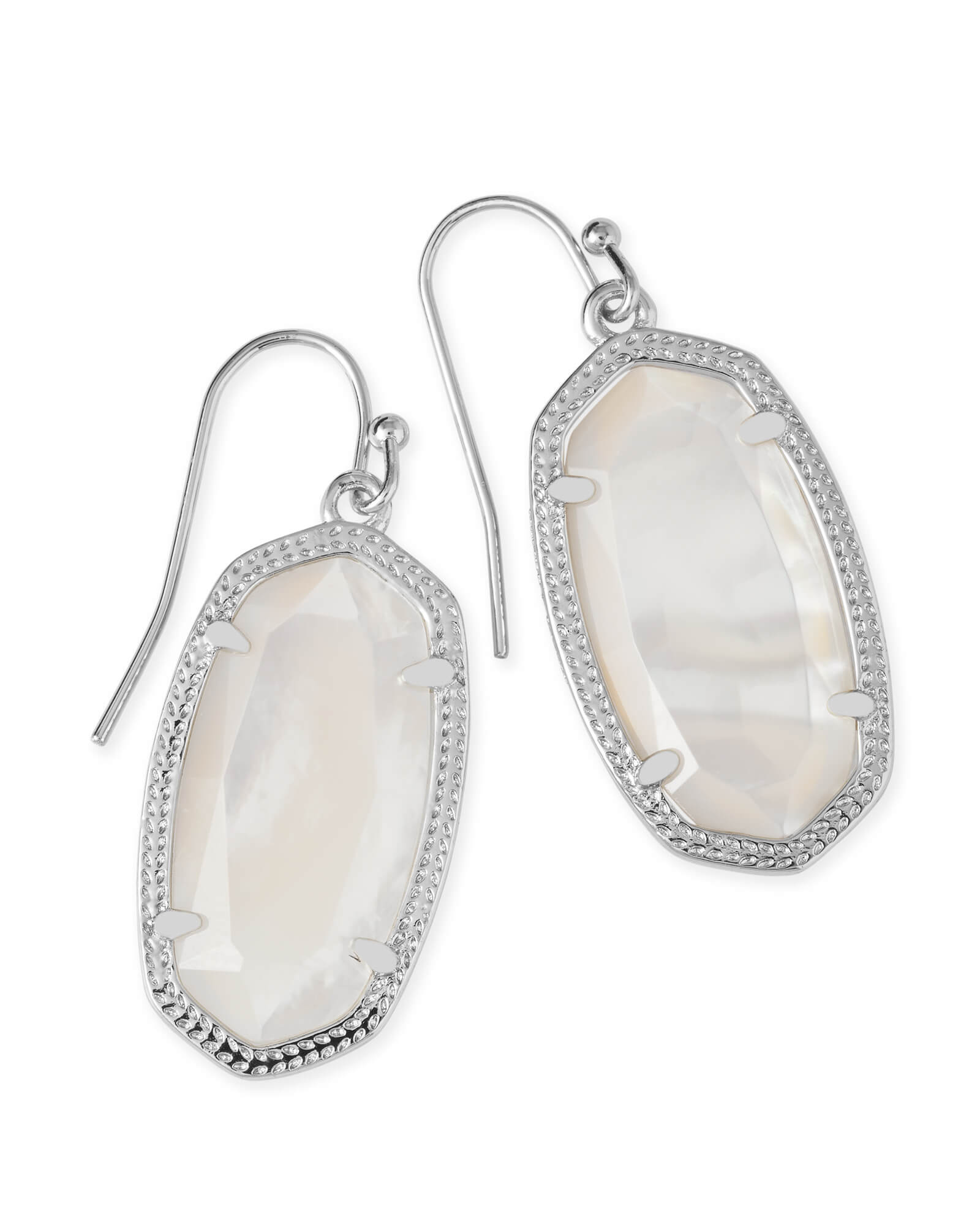 Dani Earrings - Ivory MOP Silver or Gold