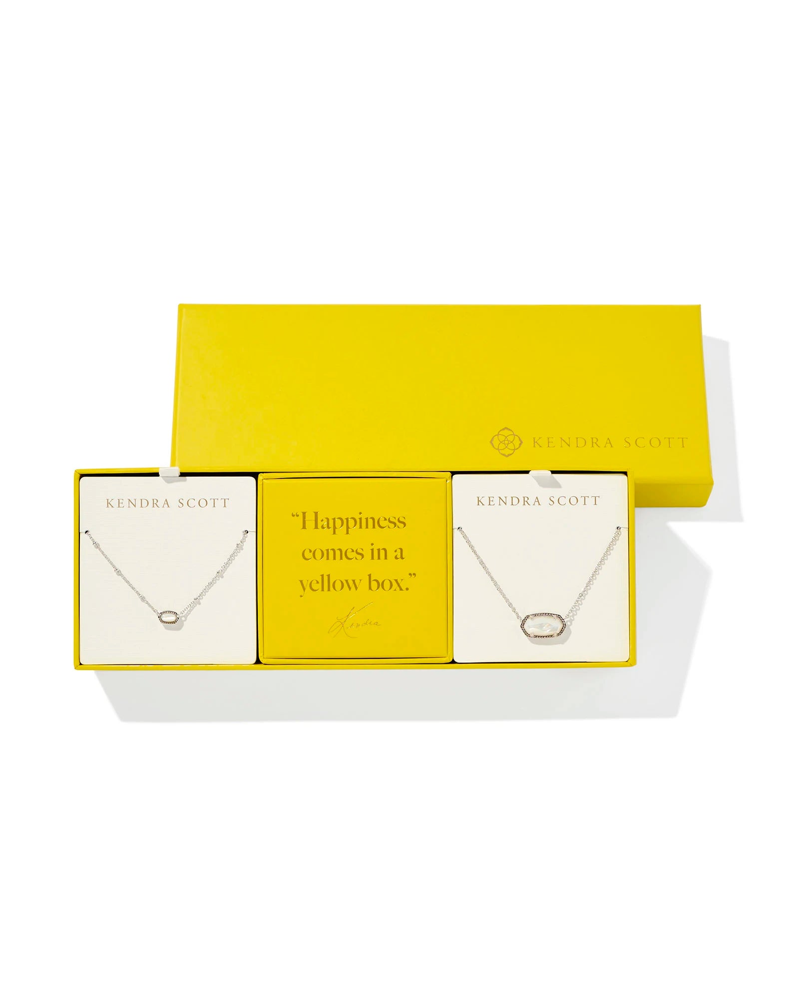 Elisa Gift Set of 2 Necklaces Silver Ivory MOP